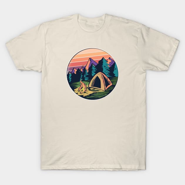 Outdoor Camping T-Shirt by LR_Collections